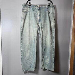 Levi’s 559 Men’s Jeans W42 L30 Relaxed Straight Fit Blue Denim Faded Distressed